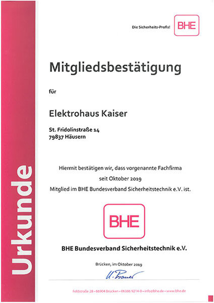 BHE Elektrohaus Kaiser BHE Elektrohaus Kaiser